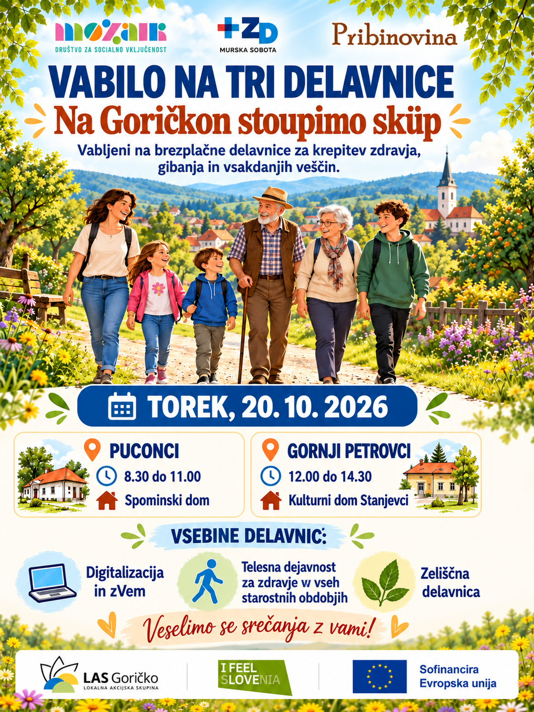Vabilo, Na Goričkon stoupimo skup